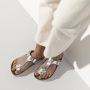 Birkenstock Gizeh Dames Slippers Metallic Silver Regular fit | Zilver | Leer - Thumbnail 12