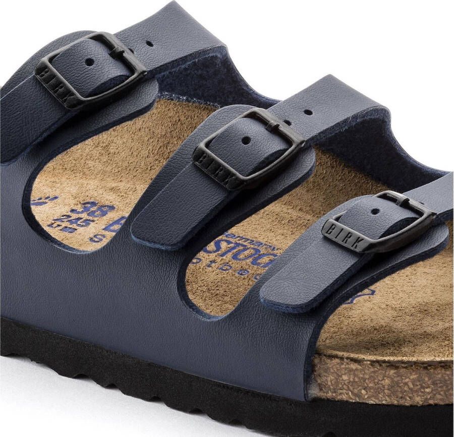 Birkenstock Florida BF WB Narrow Dames Slippers Blue