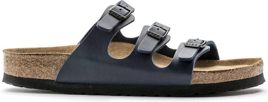 Birkenstock Florida BF WB Narrow Dames Slippers Blue