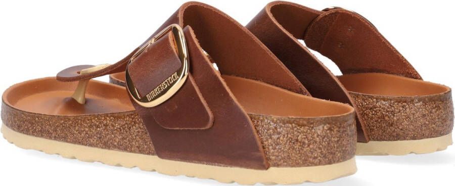 Birkenstock Gizeh Big Buckle Slippers Dames Cognac