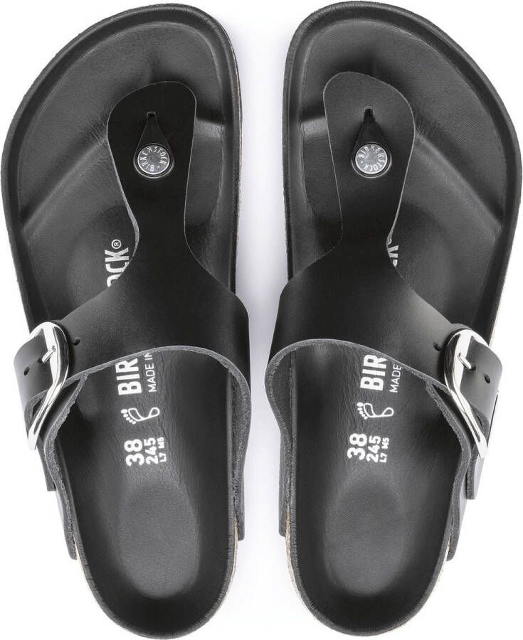 Birkenstock Gizeh Big Buckle sandalen zwart natuurleer regular dames(1018753 ) - Foto 12