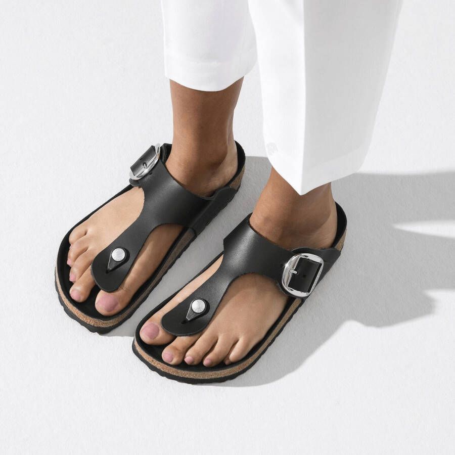 Birkenstock Gizeh Big Buckle sandalen zwart natuurleer regular dames(1018753 ) - Foto 13