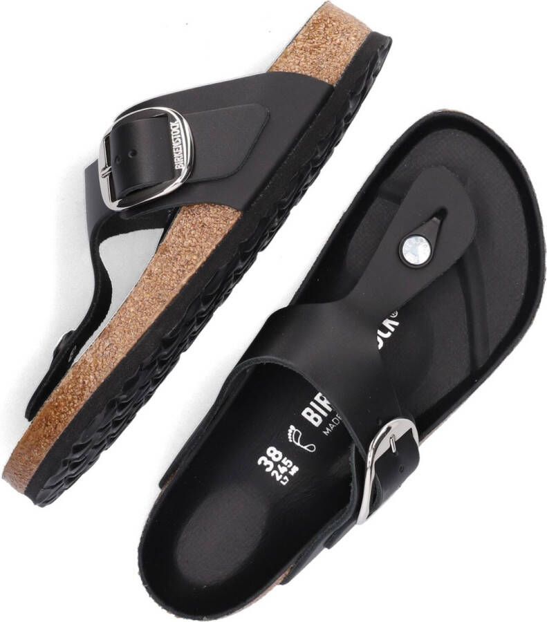 Birkenstock Gizeh Big Buckle sandalen zwart natuurleer regular dames(1018753 ) - Foto 8