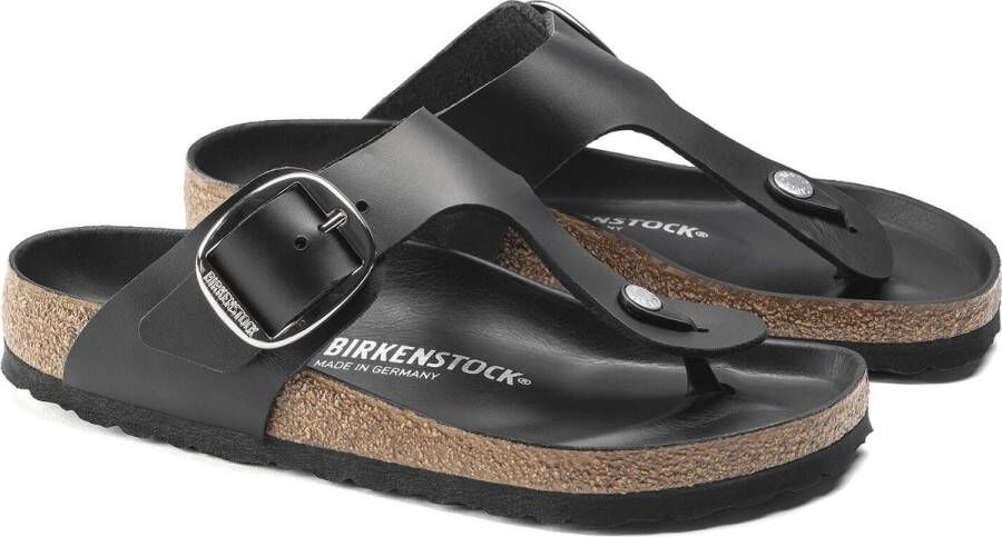 Birkenstock Gizeh Big Buckle sandalen zwart natuurleer regular dames(1018753 ) - Foto 11