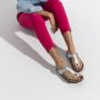 Birkenstock Zilveren Platte Sandalen voor Vrouwen Gray Dames - Thumbnail 2