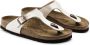 Birkenstock Gizeh Dames Slippers Graceful Pearl White Narrow-fit Wit Imitatieleer - Thumbnail 6