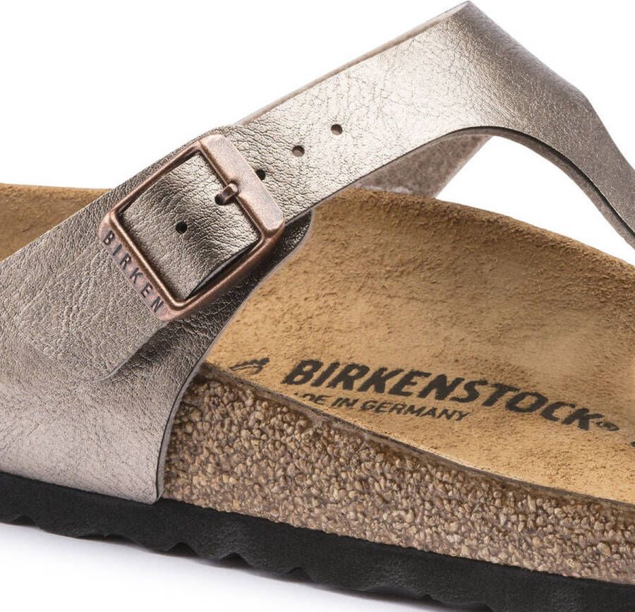 Birkenstock Gizeh Dames Slippers Graceful Taupe Narrow fit | Taupe | Imitatieleer - Foto 5