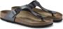 Birkenstock Gizeh Dames Slippers Metallic Black Regular fit | Zwart | Imitatieleer - Thumbnail 7