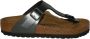 Birkenstock Gizeh Dames Slippers Metallic Black Regular fit | Zwart | Imitatieleer - Thumbnail 12