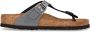 Birkenstock Gizeh Dames Slippers Metallic Black Regular fit | Zwart | Imitatieleer - Thumbnail 8