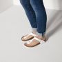 Birkenstock Gizeh Dames Slippers White Patent Narrow fit | Wit | Imitatieleer - Thumbnail 4