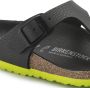 Birkenstock Gizeh Kids Slippers Desert Soil Black Lime Narrow-fit - Thumbnail 4