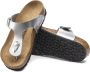 Birkenstock Gizeh Kids Slippers Electric Metallic Silver Narrow-fit - Thumbnail 5