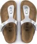 Birkenstock Gizeh Kids Slippers Electric Metallic Silver Narrow-fit - Thumbnail 14