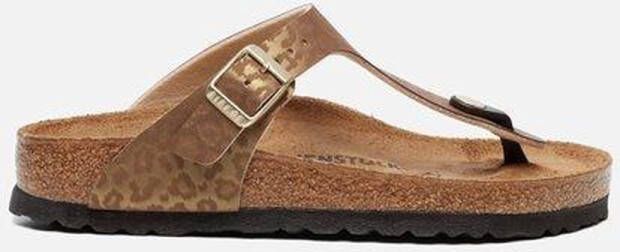 Birkenstock Gizeh Leopard Gold regular BF SMU