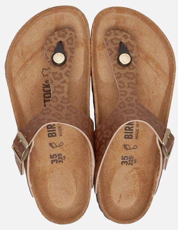 Birkenstock Gizeh Leopard Gold regular BF SMU