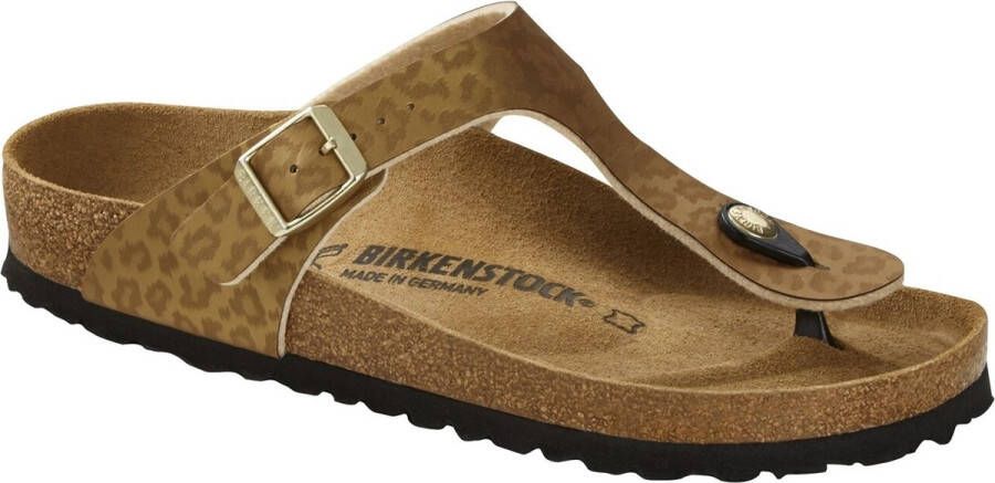 Birkenstock Gizeh Leopard Gold regular BF SMU