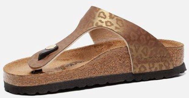 Birkenstock Gizeh Leopard Gold regular BF SMU