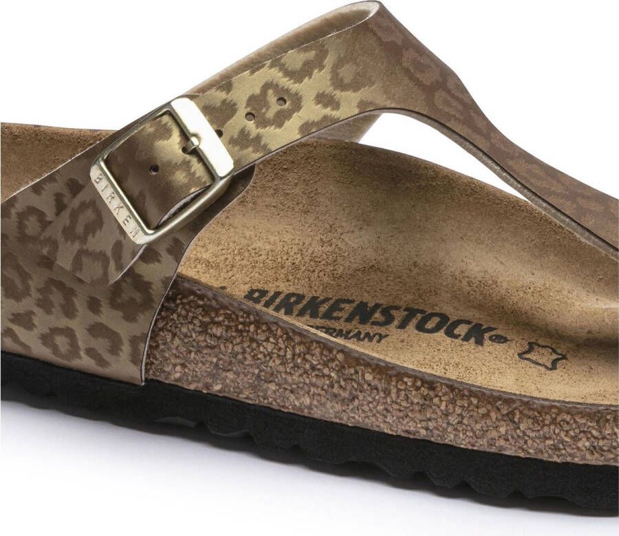 Birkenstock Gizeh Leopard Gold regular BF SMU