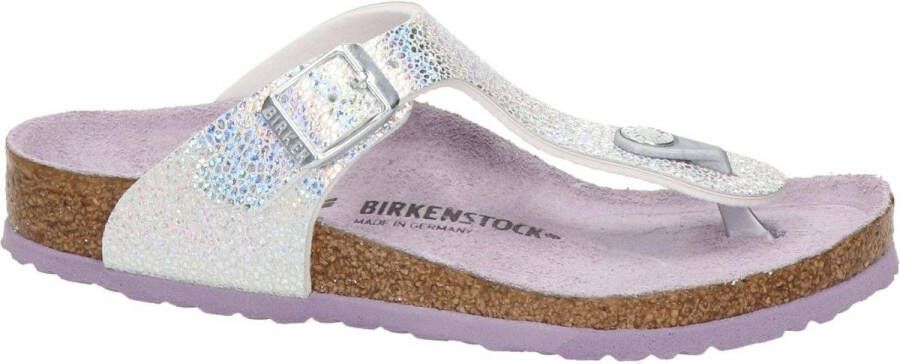 Birkenstock Gizeh meisjes slipper Zilver