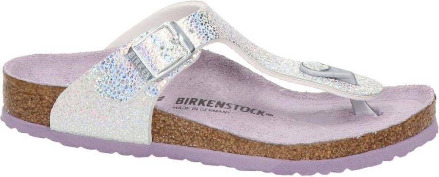 Birkenstock Gizeh Kids Slippers Disco Zilver Narrow