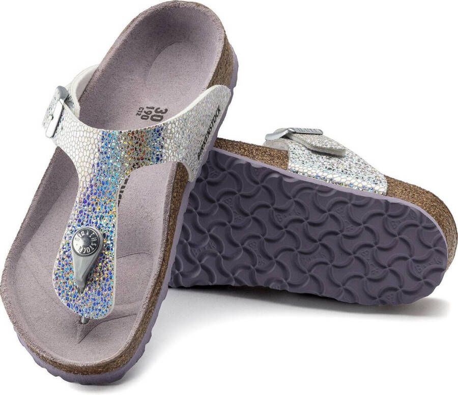 Birkenstock Gizeh meisjes slipper Zilver
