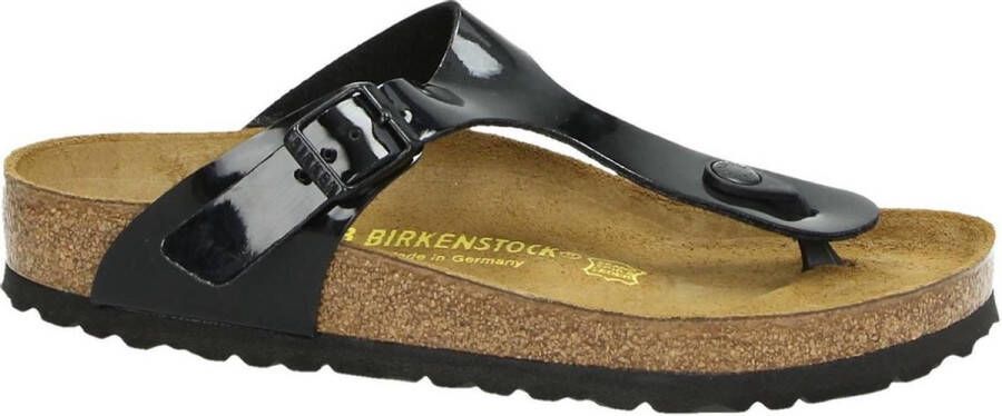 Birkenstock Gizeh Slippers Black Patent Regular