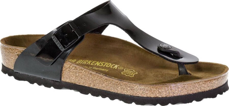 Birkenstock Gizeh Slippers Black Patent Regular