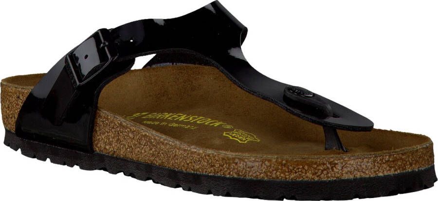 Birkenstock Gizeh Slippers Black Patent Regular