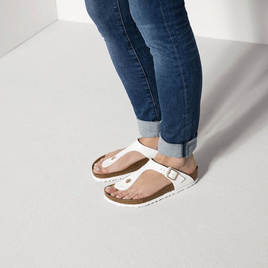 Birkenstock Gizeh Patent Calz N MIINTO b0a9350188b5bb0c32bf Wit Dames - Foto 15
