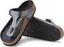 Birkenstock Gizeh Dames Slippers Iridescent Black Regular fit | Zwart | Microvezel - Thumbnail 11