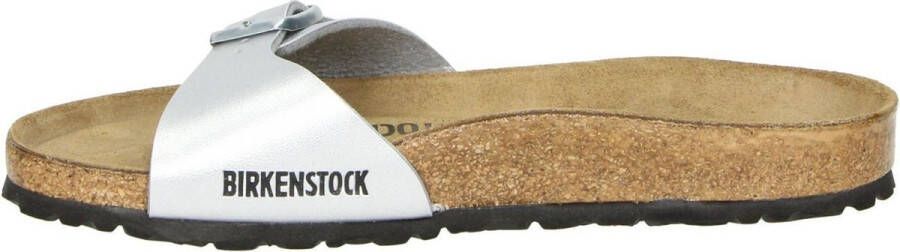 Birkenstock Madrid BF Silber Narrow Dames Slippers Silver