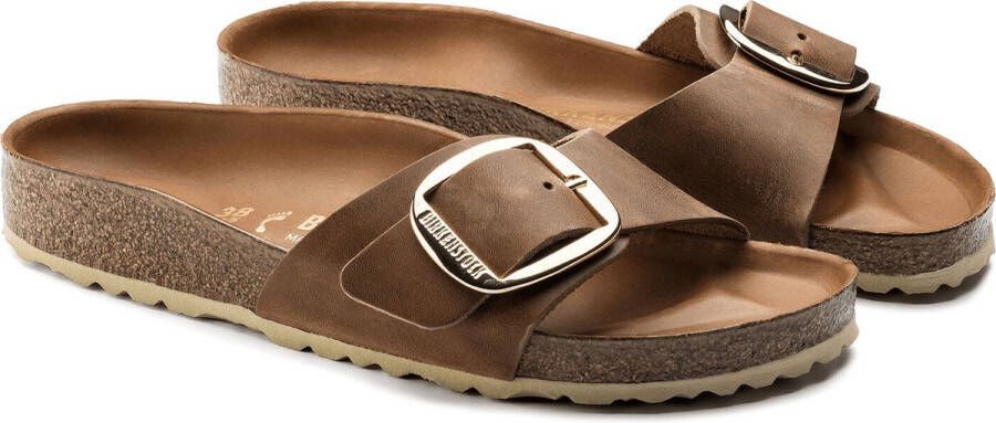 Birkenstock Madrid Big Buckle bruin sandalen dames (S) (1006525)
