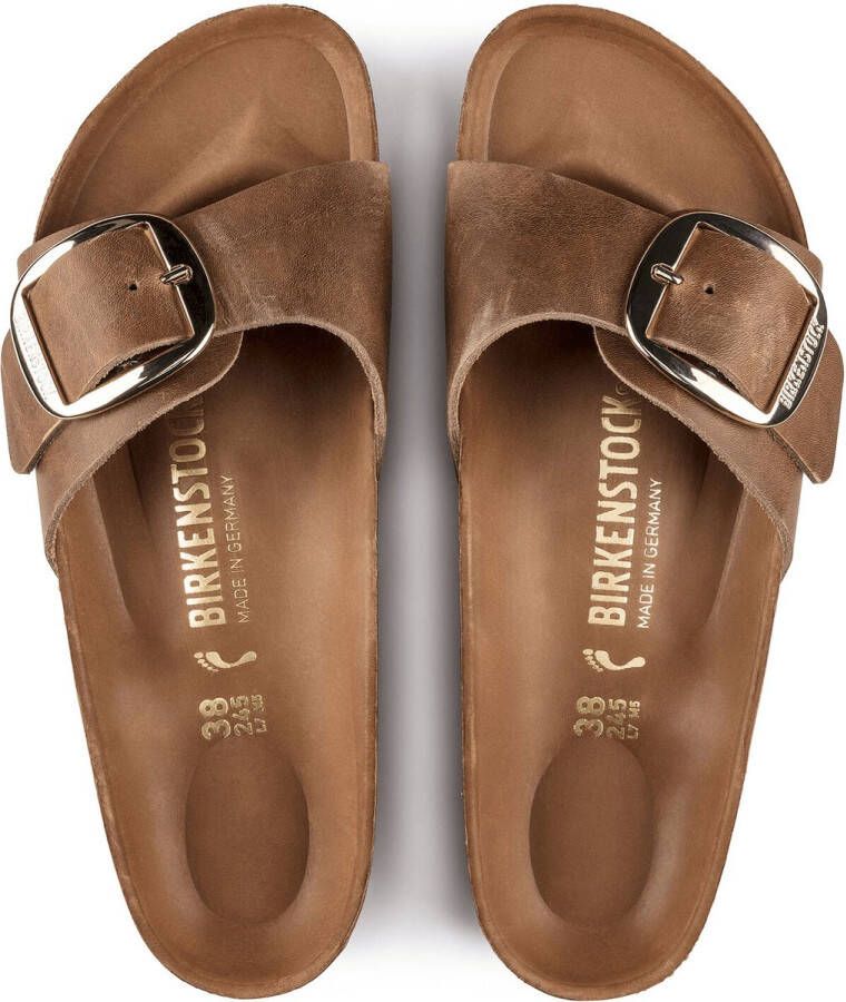 Birkenstock Madrid Big Buckle bruin sandalen dames (S) (1006525)