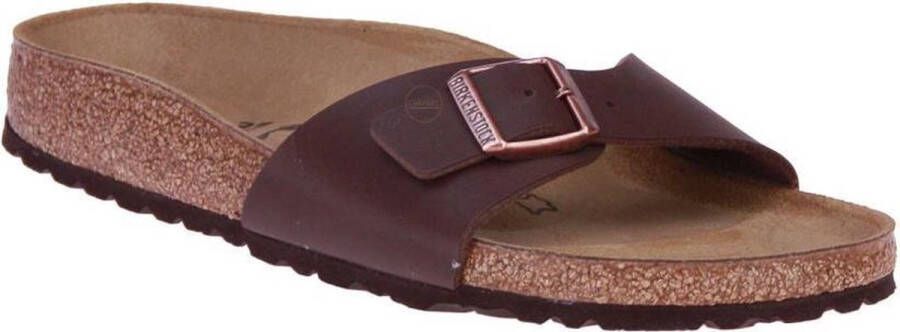 Birkenstock Madrid Slippers Dark Brown Regular fit | Bruin | Imitatieleer - Foto 10
