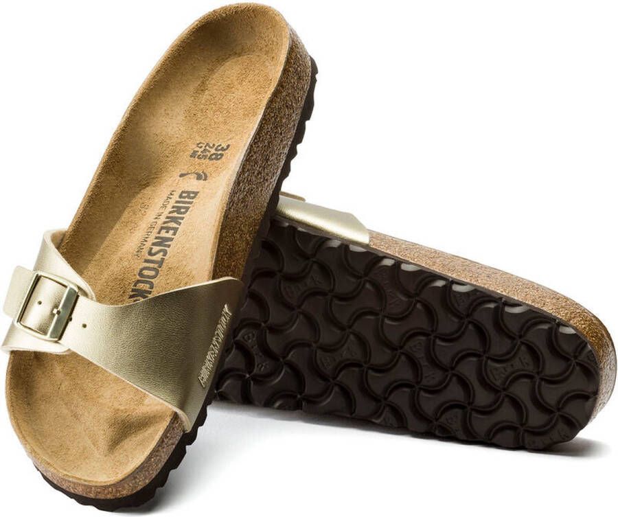 Birkenstock Madrid BS dames sandaal goud - Foto 5