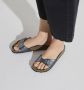 Birkenstock Madrid Dames Slippers Metallic Black Narrow fit | Zwart | Imitatieleer - Thumbnail 22