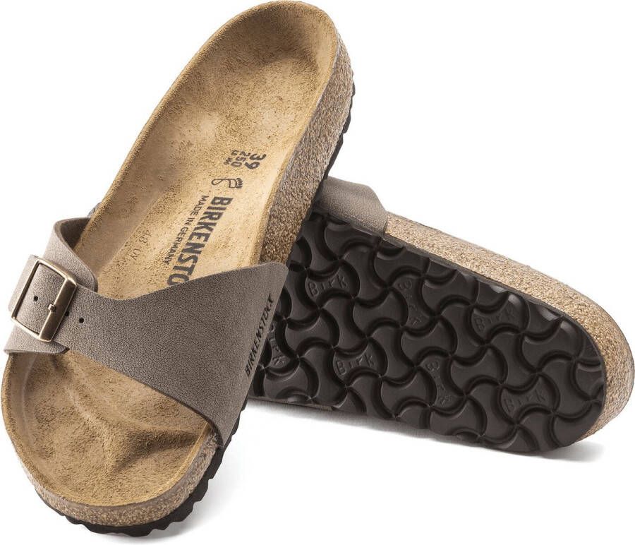 Birkenstock Madrid Slippers Mocha Regular fit | Bruin | Imitatieleer - Foto 6