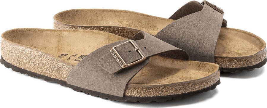 Birkenstock Madrid Slippers Mocha Regular fit | Bruin | Imitatieleer - Foto 7