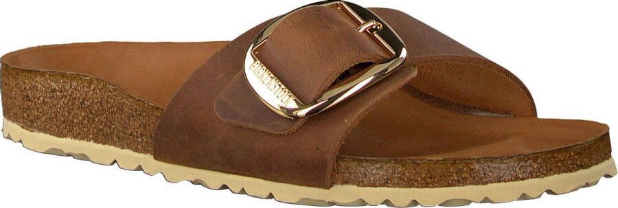 Birkenstock Madrid Dames Slippers Small fit Cognac