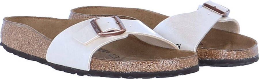 Birkenstock Madrid Dames Slippers Small fit Pearl White