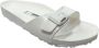 Birkenstock Madrid Essentials Eva Sliders Dames Wit Dames - Thumbnail 10