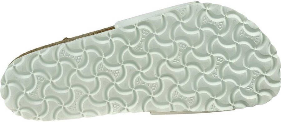 Birkenstock Madrid Dames Slippers White Patent Regular-fit Wit Imitatieleer