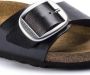 Birkenstock Madrid Big Buckle Oiled Leather Sandals Zwart Dames - Thumbnail 14
