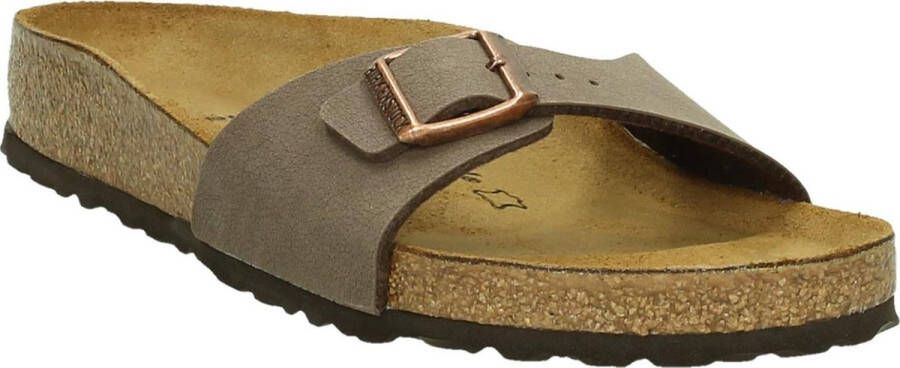 Birkenstock Madrid Sportieve slippers Dames Bruin Mocca BFNB