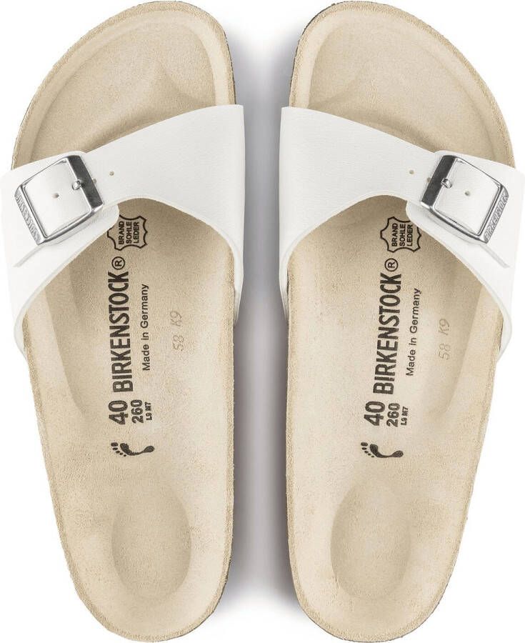 Birkenstock MADRID White Birko-Flor regular