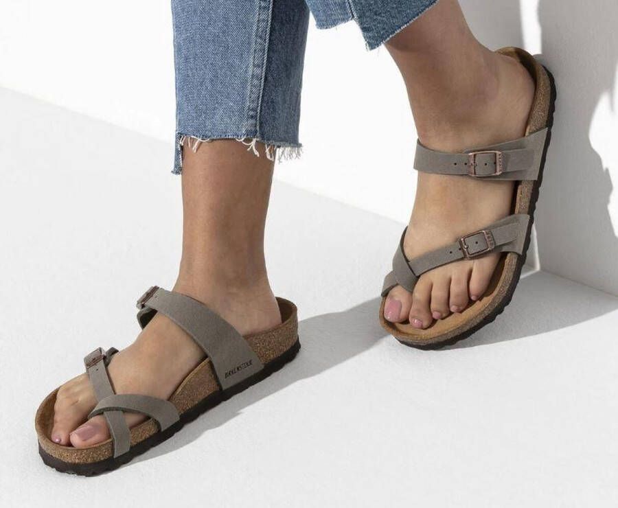 Birkenstock Groene zomersliders Stijlvol en comfortabel Green Dames - Foto 15