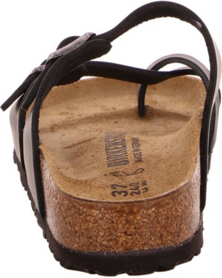 Birkenstock Mayari Dames Slippers Black Regular-fit Zwart Nubuck