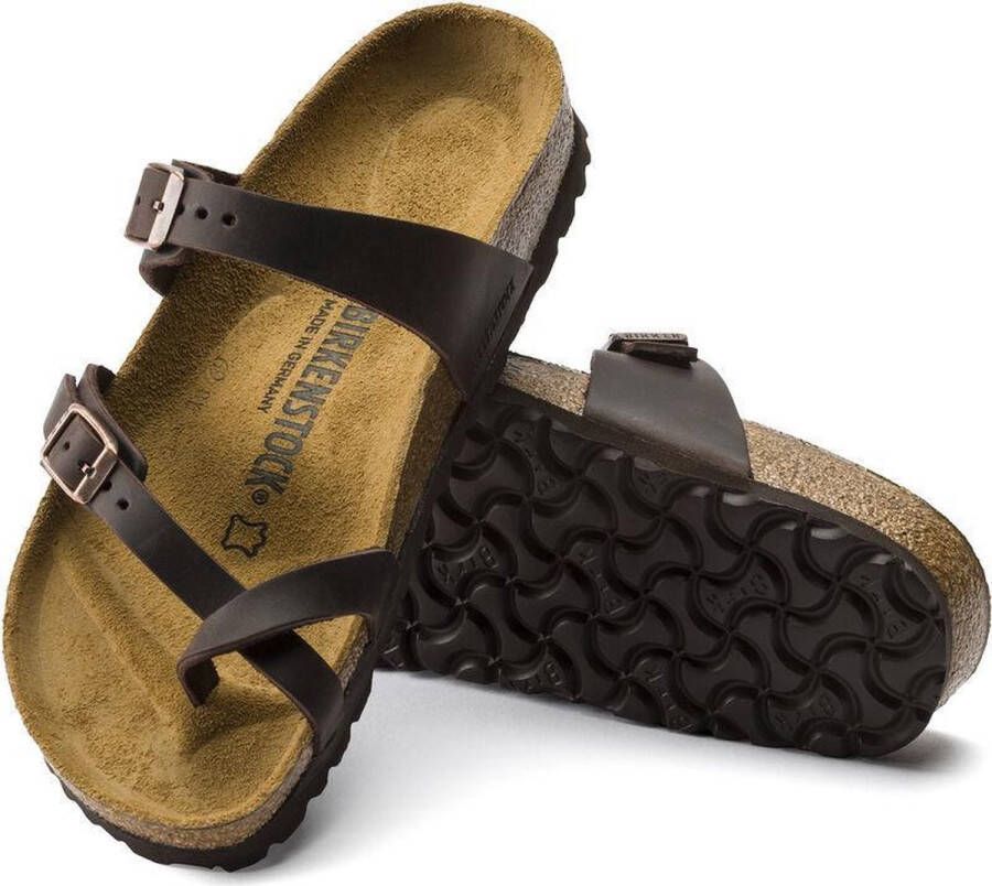 Birkenstock Women's Mayari Natural Leather Oiled Sandalen Regular bruin - Foto 8