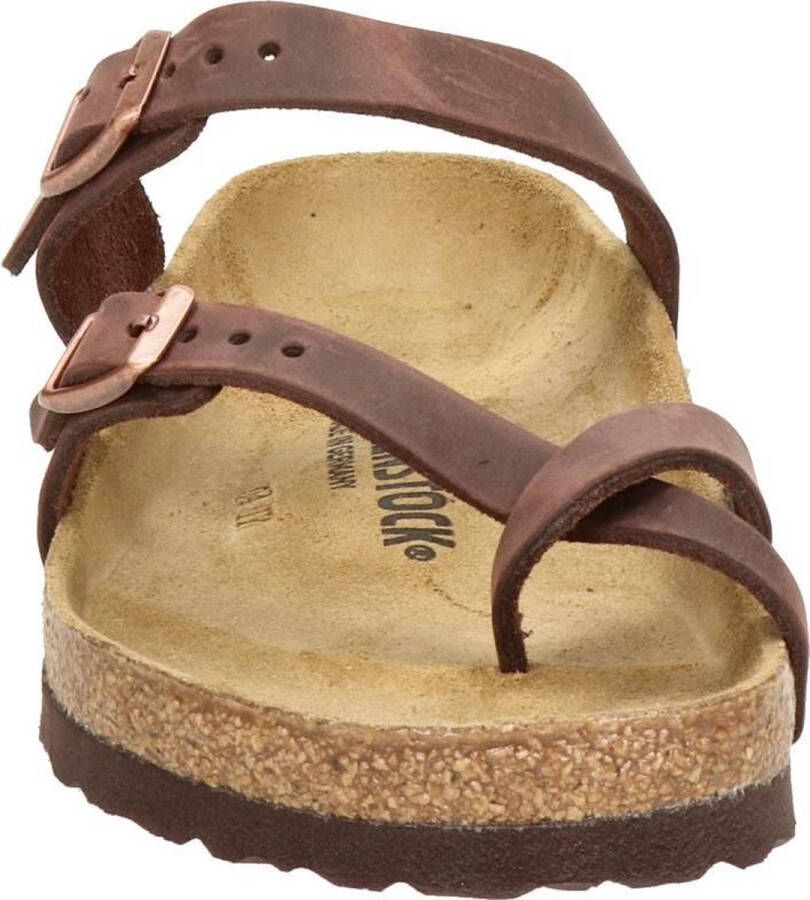 Birkenstock Women's Mayari Natural Leather Oiled Sandalen Regular bruin - Foto 12